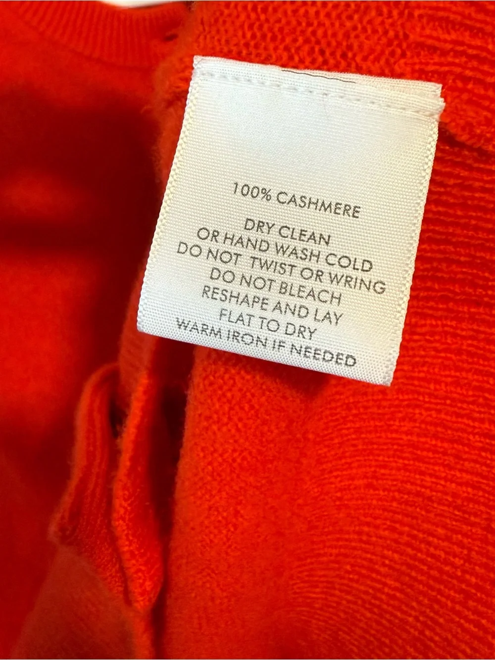 White + Warren 100% Cashmere Short-Sleeve Cardigan in Color Desert Red NWT - Picture 3 of 5